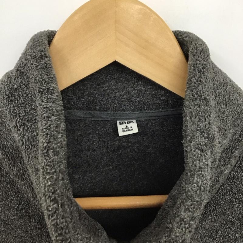 ユニクロ UNIQLO ジャケット、上着 ジャケット、ブレザー 347-079436 フリースフルジップジャケット L 無地 灰 / グレー /  メンズ USED 古着 中古 10141240