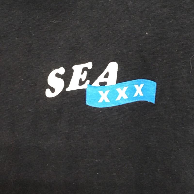 ウィンダンシー WIND AND SEA Tシャツ 半袖 GOD SELECTION XXX クルーネック M ロゴ、文字 黒 / ブラック /  メンズ USED 古着 中古 10133761