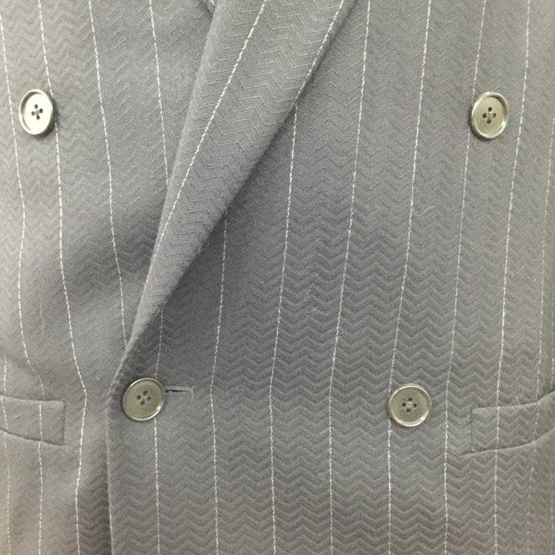 ジャンニヴェルサーチ GIANNI VERSACE セットアップ セットアップ セットアップ カジュアルジャケット カジュアルパンツ 2点セット 46 ストライプ 黒 / ブラック /  メンズ USED 古着 中古 10120781