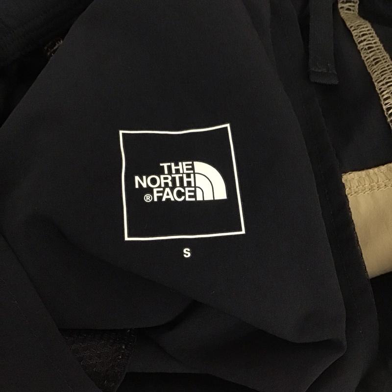 ザノースフェイス THE NORTH FACE パンツ ショートパンツ nb42287 ランニングショートハーフパンツ フレキシブルショーツハーフパンツ S ロゴ、文字 黒 / ブラック / X ベージュ / ベージュ /  メンズ USED 古着 中古 10112180