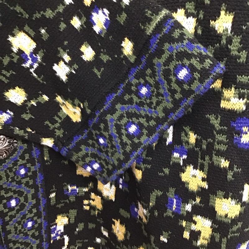 ニコアンド niko and... カーディガン 長袖 長袖ニットカーディガン フロントボタン 総柄 マルチカラー / マルチカラー /  レディース USED 古着 中古 10145132