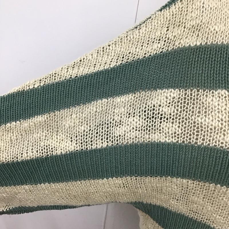 マウジー MOUSSY ニット、セーター 長袖 FREE ボーダー柄 マルチカラー / マルチカラー /  レディース USED 古着 中古 10121325