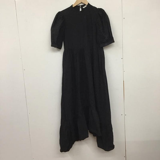 ザラ ZARA ワンピース ロングスカート 4786 321 800 パフスリーブ XS 無地 黒 / ブラック /  レディース USED 古着 中古 10138662