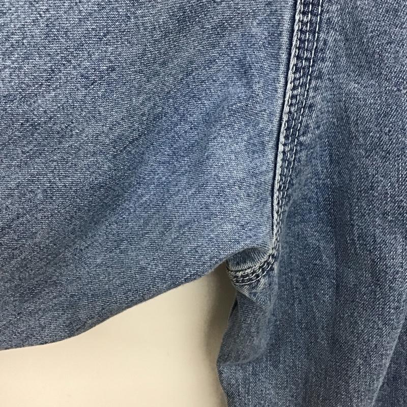 ギャップ GAP シャツ、ブラウス 長袖 長袖シャツ 無地シャツ カラーシャツ デニムシャツ M 無地 インディゴ / インディゴ /  メンズ USED 古着 中古 10130579