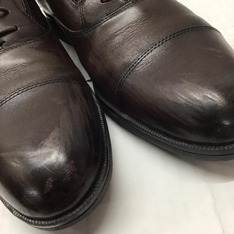 アシックス ASICS 革靴 革靴 TU-7041 texcy lux ストレートチップ 箱有 26.5cm 26.5cm 無地 ダークブラウン / ダークブラウン /  メンズ USED 古着 中古 10111729