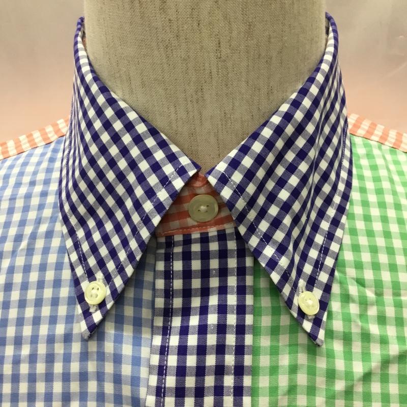 ブルックスブラザーズ BROOKS BROTHERS シャツ、ブラウス 半袖 ボタンダウン M チェック マルチカラー / マルチカラー /  メンズ USED 古着 中古 10111586