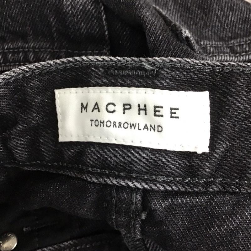 マカフィー MACPHEE パンツ デニム、ジーンズ 34 無地 黒 / ブラック /  レディース USED 古着 中古 10131991