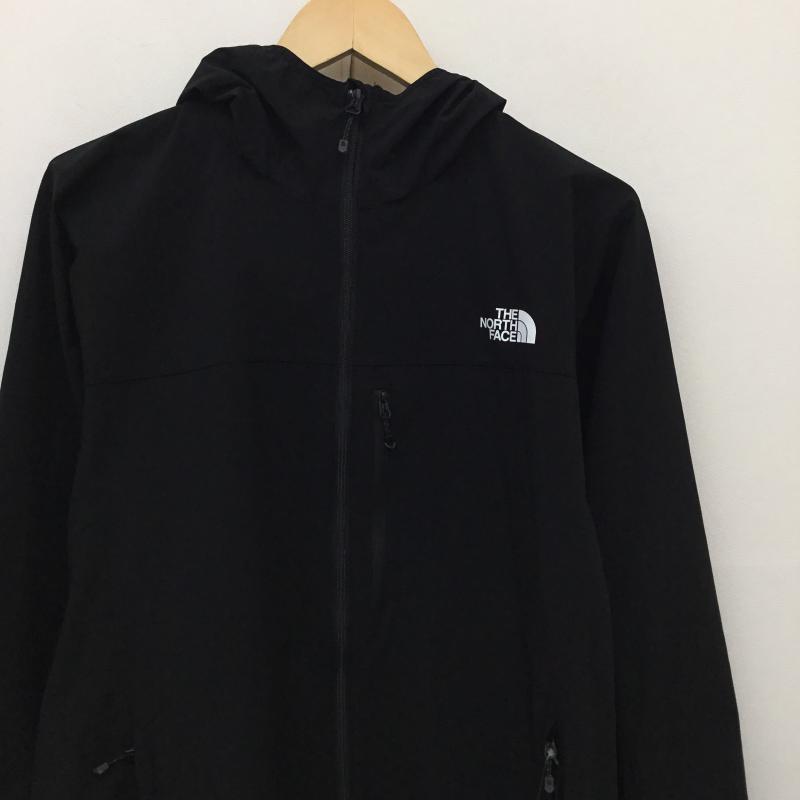 ザノースフェイス THE NORTH FACE ジャケット、上着 ジャンパー、ブルゾン NP22401 マウンテンソフトシェルフーディ L ロゴ、文字 黒 / ブラック /  メンズ USED 古着 中古 10134997