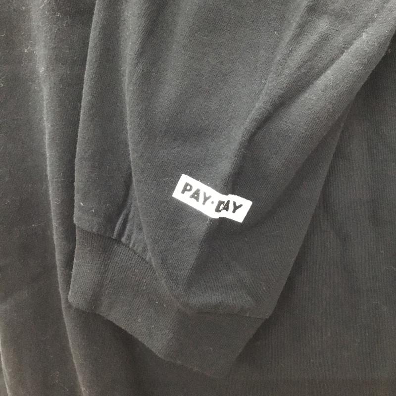 ペイデイ PAYDAY Tシャツ 長袖 3212-599-2286-0970 ロンT タグ付き バックプリント L ロゴ、文字 黒 / ブラック /  メンズ USED 古着 中古 10121235