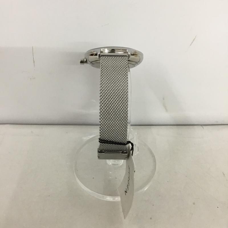 スカーゲン SKAGEN 腕時計 アナログ（クォーツ式） SKW2673 ステンレスメッシュベルト ロゴ、文字 黒 / ブラック / X 銀 / シルバー /  レディース USED 古着 中古 10135167