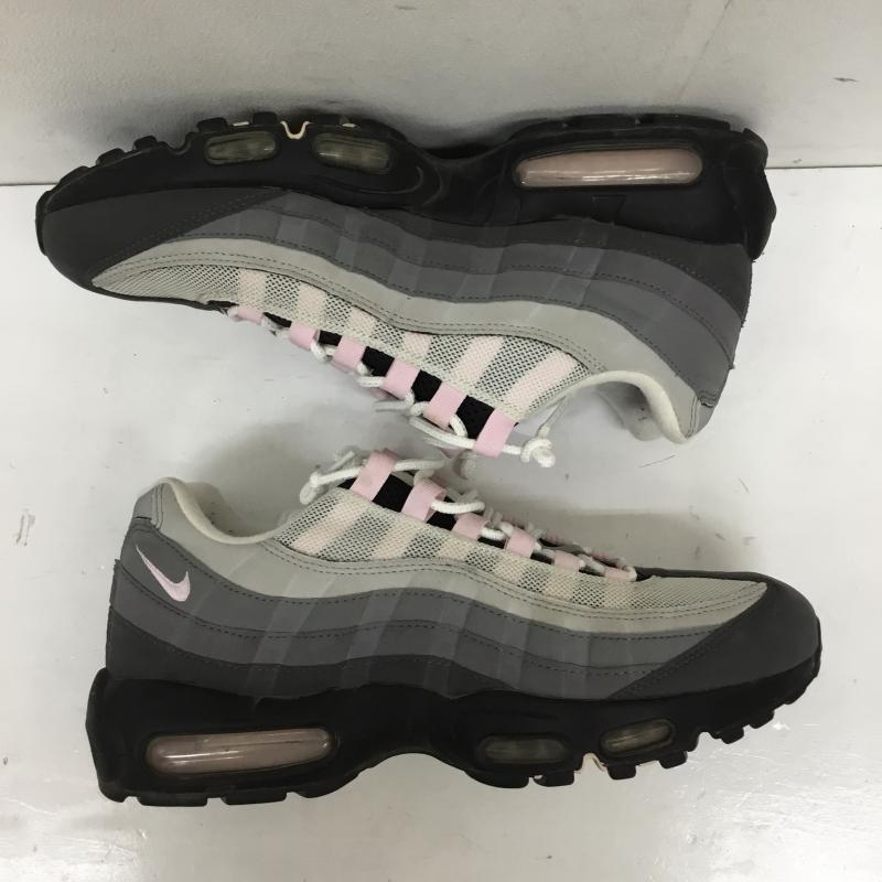 ナイキ NIKE スニーカー スニーカー Air Max 95 Gunsmoke/Pink Foam CJ0588-001 28.5cm ロゴ、文字 灰 / グレー / X 桃 / ピンク /  メンズ USED 古着 中古 10144474