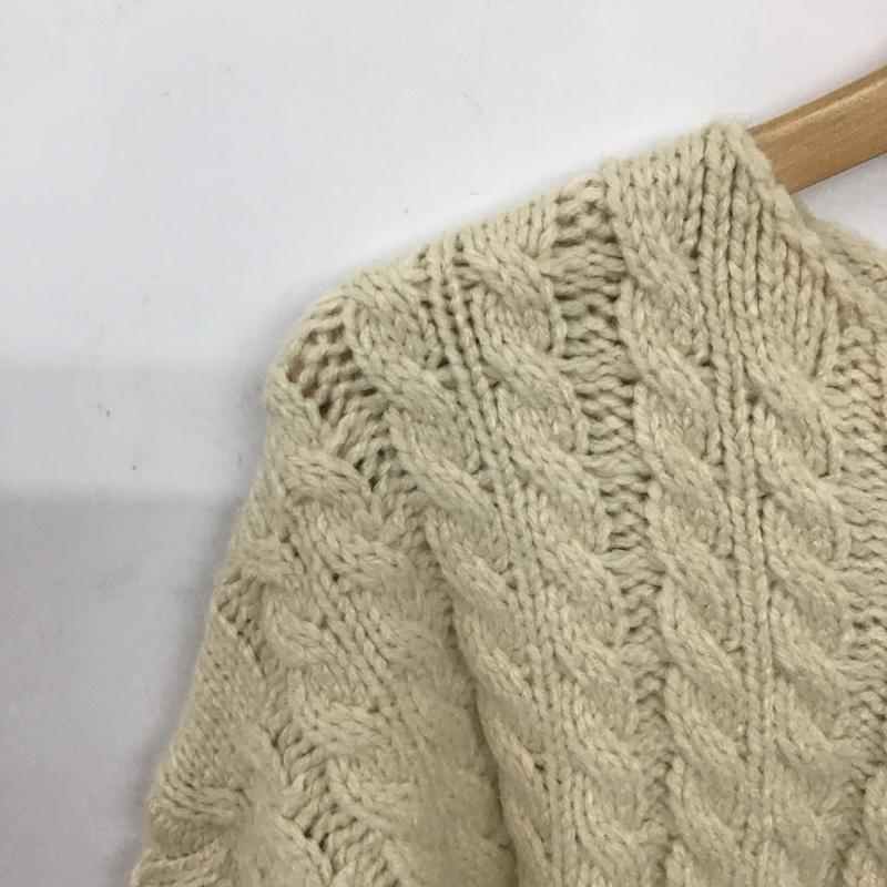 ザラ ZARA ニット、セーター 長袖 S 無地 アイボリー / アイボリー /  レディース USED 古着 中古 10139857