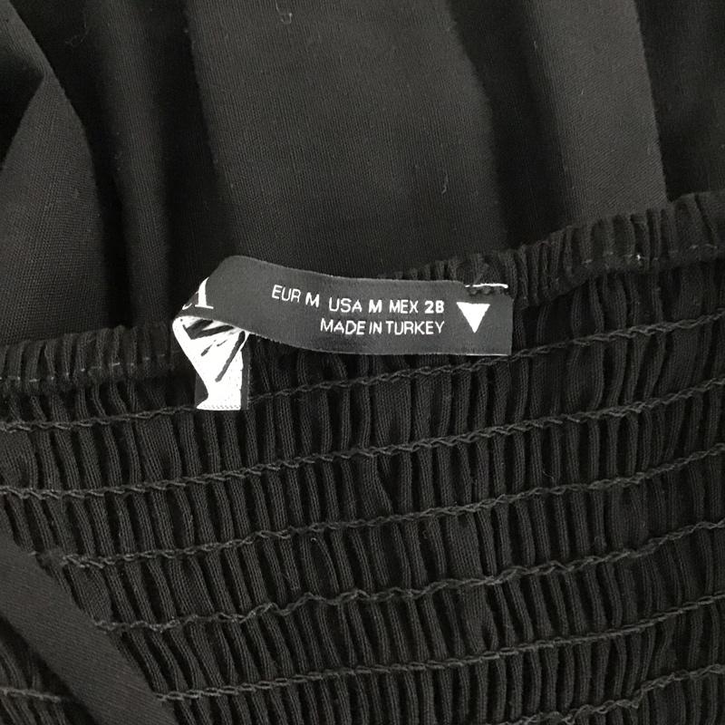 ザラ ZARA ワンピース ロングスカート M 無地 黒 / ブラック /  レディース USED 古着 中古 10106128