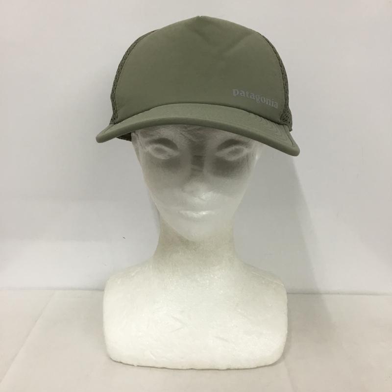 パタゴニア patagonia 帽子 キャップ メッシュキャップ ロゴ、文字 カーキ / カーキ /  メンズ USED 古着 中古 10143290