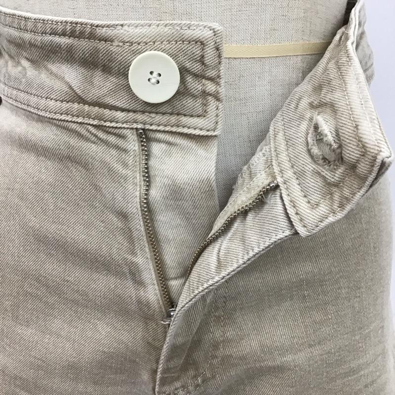 ザラ ZARA パンツ デニム、ジーンズ 34インチ 無地 ベージュ / ベージュ /  レディース USED 古着 中古 10110496