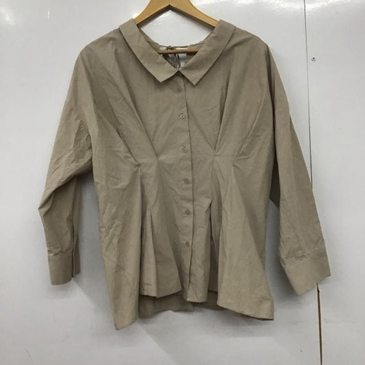 ムルーア MURUA シャツ、ブラウス 長袖 012010400601 ウエストシェイプオーバーシャツ FREE 無地 ベージュ / ベージュ /  レディース USED 古着 中古 10146772