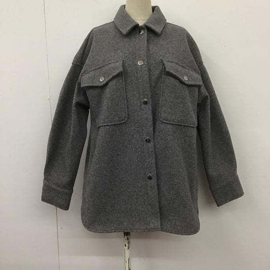 ザラ ZARA ジャケット、上着 ジャケット、ブレザー カジュアルジャケット カラージャケット アウター S 無地 灰 / グレー /  レディース USED 古着 中古 10107089
