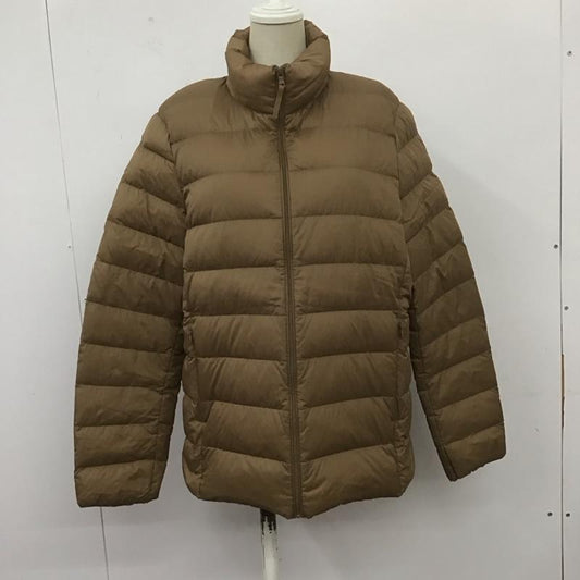 ユニクロ UNIQLO ジャケット、上着 ジャンパー、ブルゾン 211-409112 ウルトラライトダウンジャケット ジップアップジャケット アウター XL 無地 ベージュ / ベージュ /  レディース USED 古着 中古 10108469