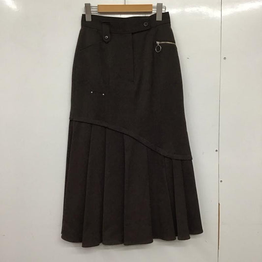 ユナイテッドトウキョウ UNITED TOKYO スカート ロングスカート 1 無地 茶 / ブラウン /  レディース USED 古着 中古 10138138