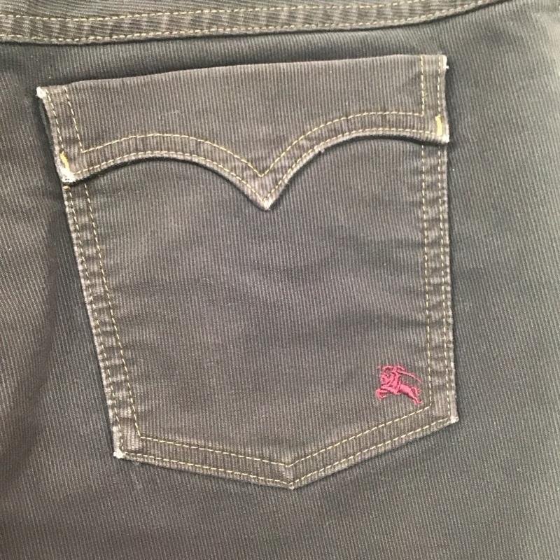 バーバリーブラックレーベル BURBERRY BLACK LABEL パンツ デニム、ジーンズ コーデュロイパンツ ワイドパンツ カジュアルパンツ 無地 茶 / ブラウン /  メンズ USED 古着 中古 10107257