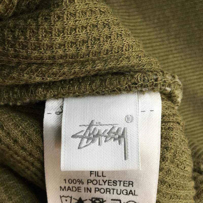 ステューシー STUSSY パーカー 長袖 ジップパーカー　VERTICAL　QUILTED　ZIP　HOODIE M ロゴ、文字 緑 / グリーン /  メンズ USED 古着 中古 10122739