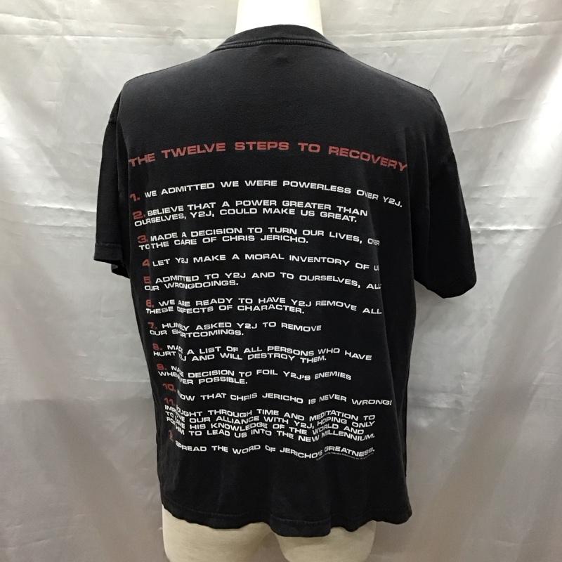 古着 USED Tシャツ 半袖 CHRIS JERICHO Jerichoholic WWF　プロレス M プリント 黒 / ブラック /  メンズ USED 古着 中古 10117516