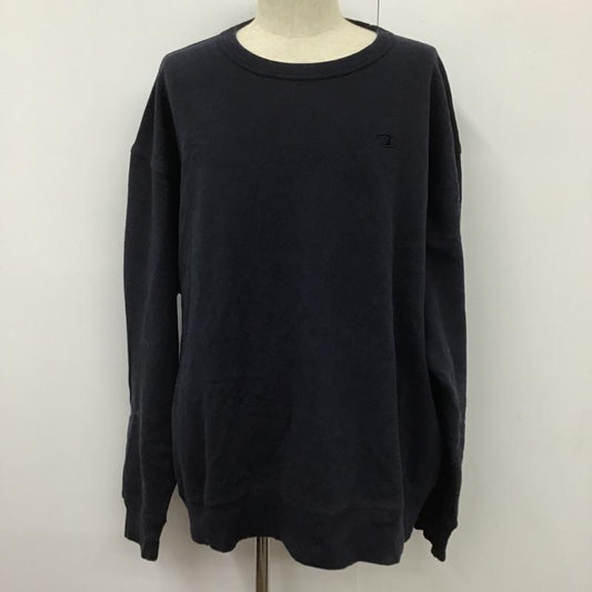 チャンピオン Champion トレーナー 長袖 無地 紺 / ネイビー /  メンズ USED 古着 中古 10106072