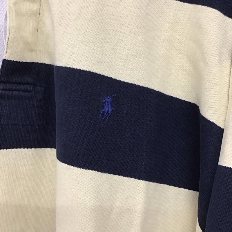 ポロバイラルフローレン Polo by RALPH LAUREN ポロシャツ 長袖 長袖ポロシャツ 長袖カットソー カラーシャツ XXL ボーダー柄 マルチカラー / マルチカラー /  メンズ USED 古着 中古 10137303