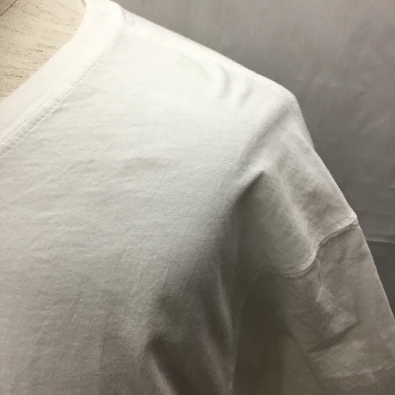 バンクスジャーナル BANKS JOURNAL Tシャツ 半袖 半袖カットソー プリントTシャツ クルーネックカットソー L ロゴ、文字 白 / ホワイト /  メンズ USED 古着 中古 10114140