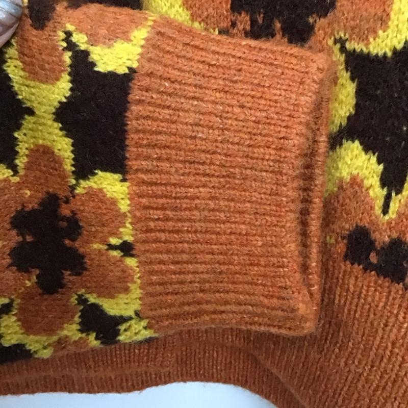 ザラ ZARA カーディガン 長袖 長袖カーディガン 前ボタン ニットカーディガン M 総柄 マルチカラー / マルチカラー /  レディース USED 古着 中古 10145130