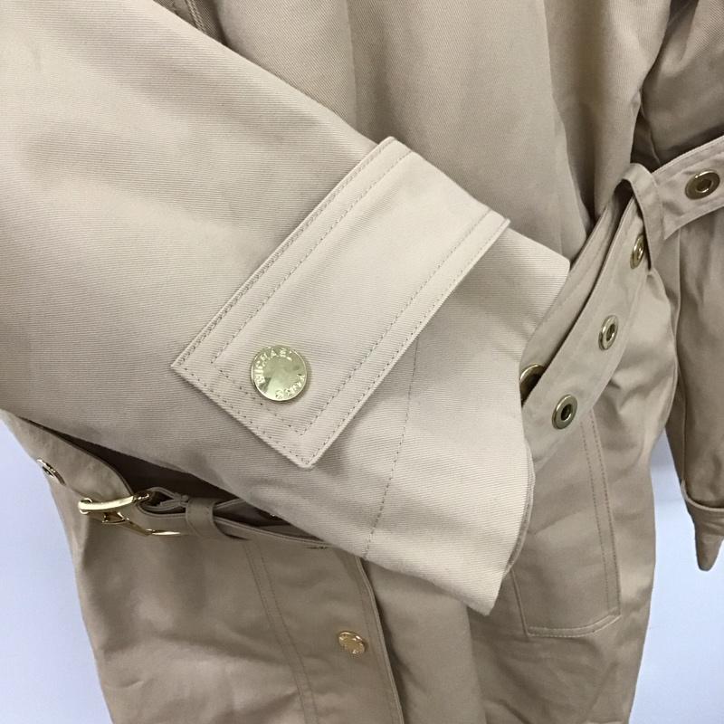マイケルコース MICHAEL KORS ジャケット、上着 ジャケット、ブレザー 長袖ロングジャケット アウタートレンチコート 24ss M 無地 ベージュ / ベージュ /  レディース USED 古着 中古 10126494