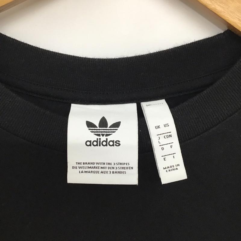 アディダス adidas Tシャツ 半袖 FM1454 L ロゴ、文字 X プリント 黒 / ブラック /  メンズ USED 古着 中古 10134818