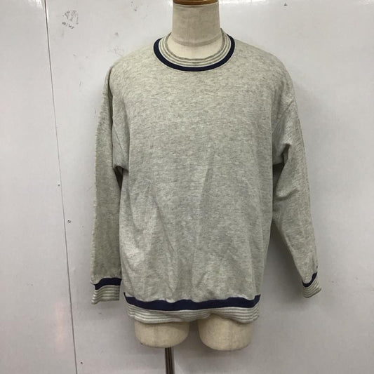 ジェーイーモーガン JEMORGAN トレーナー 長袖 長袖トレーナー スウェット クルーネック リブスウェットカットソー 90s 無地 灰 / グレー /  メンズ USED 古着 中古 10124494