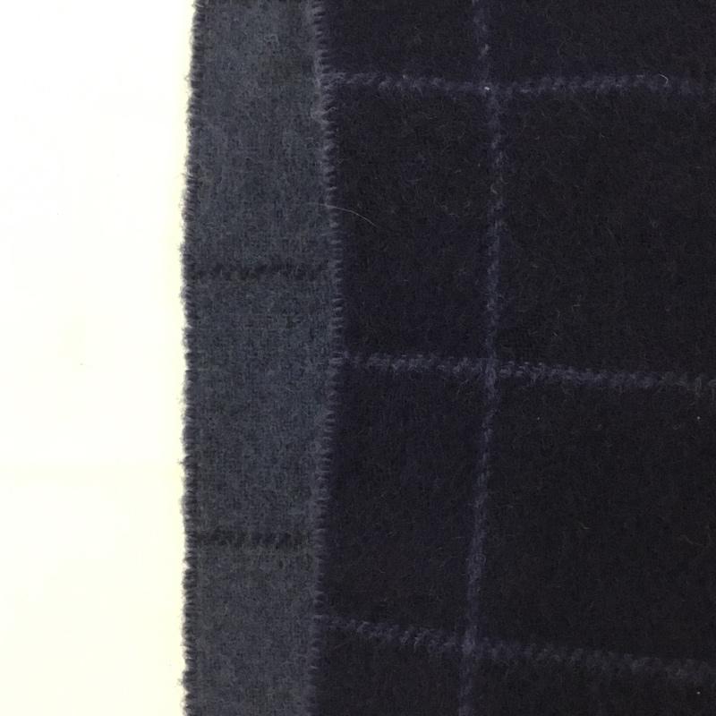 ポロラルフローレン POLO RALPH LAUREN マフラー マフラー チェック フリンジ ワンポイント 紺 / ネイビー / X 青 / ブルー /  メンズ USED 古着 中古 10129917