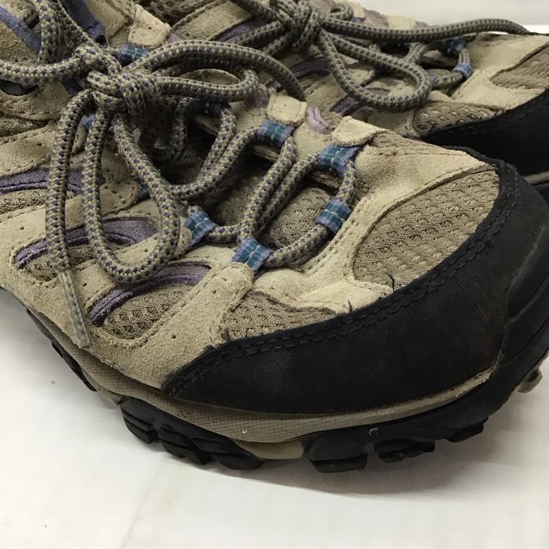 メレル MERRELL アウトドアシューズ アウトドアシューズ J57758 ハイキングシューズ US9 UK6.5 US：9 ロゴ、文字 灰 / グレー / X 黒 / ブラック / X 青 / ブルー /  メンズ USED 古着 中古 10118773