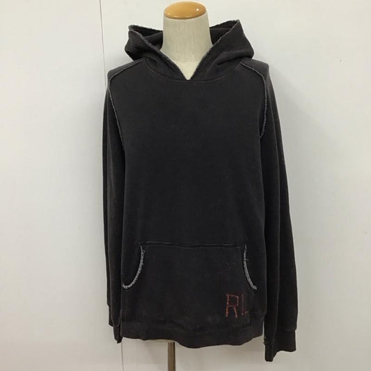 ポロジーンズカンパニー POLOJEANSCO. パーカー 長袖 長袖パーカー フード付きパーカー プリントスウェット トレーナー L 無地 黒 / ブラック /  メンズ USED 古着 中古 10109820