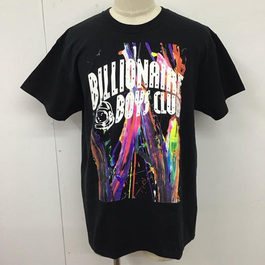 ビリオネア・ボーイズ・クラブ BILLIONAIRE BOYS CLUB Tシャツ 半袖 半袖カットソー プリントTシャツ クルーネックカットソー L プリント 黒 / ブラック /  メンズ USED 古着 中古 10123136