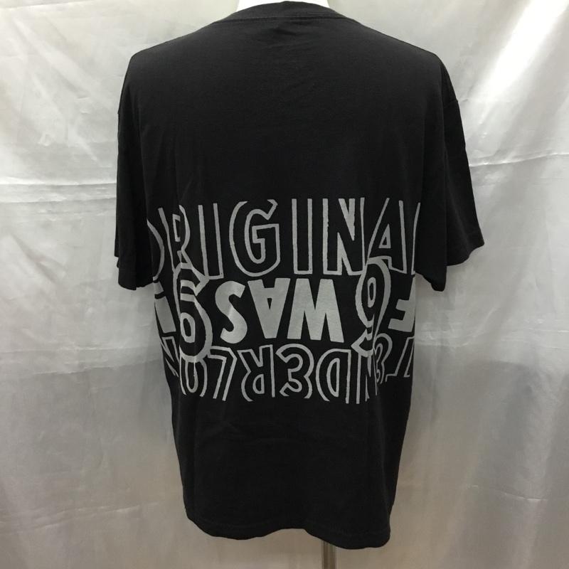 テンダーロイン TENDERLOIN Tシャツ 半袖 半袖カットソー プリントTシャツ クルーネックカットソー L ロゴ、文字 黒 / ブラック /  メンズ USED 古着 中古 10115199