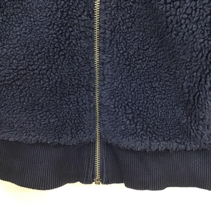 ポロラルフローレン POLO RALPH LAUREN パーカー 長袖 ジップアップパーカー 長袖パーカー ボアカジュアルジャケット XL ロゴ、文字 紺 / ネイビー /  ガールズ USED 古着 中古 10145067