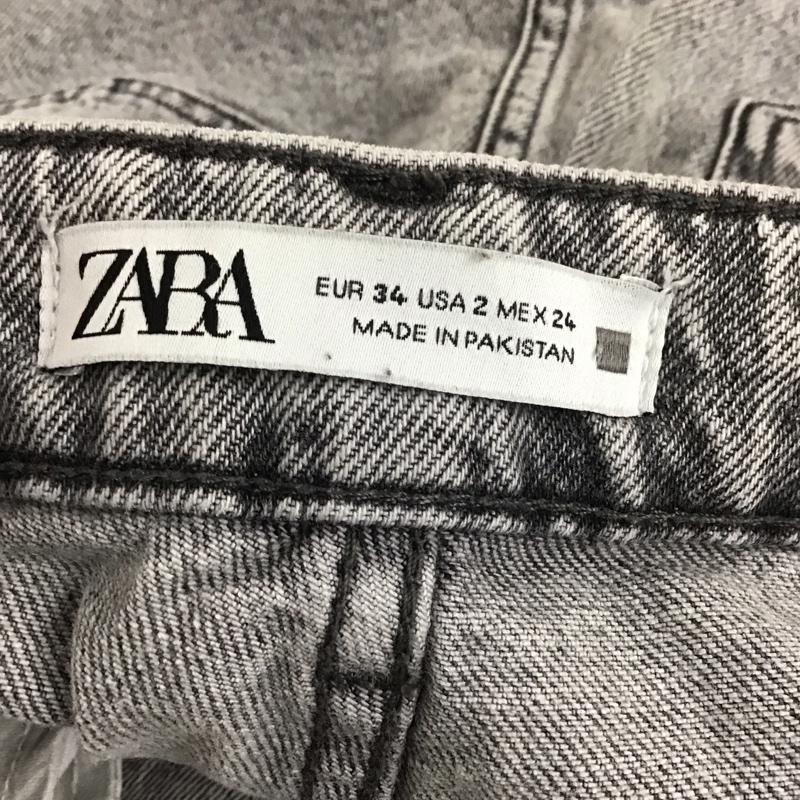 ザラ ZARA パンツ デニム、ジーンズ 7223 222 802 ストレッチ 無地 黒 / ブラック /  レディース USED 古着 中古 10111446