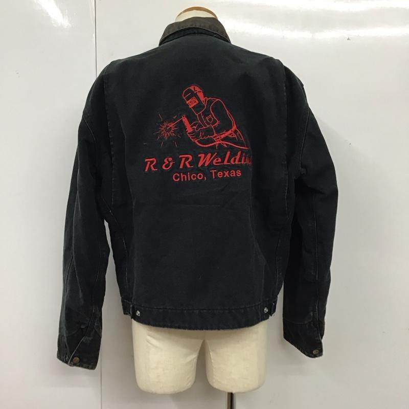 カーハート Carhartt ジャケット、上着 ジャケット、ブレザー 90s ufcw デトロイト ジップアップジャケット アウター 古着 ロゴ、文字 紺 / ネイビー /  メンズ USED 古着 中古 10119229