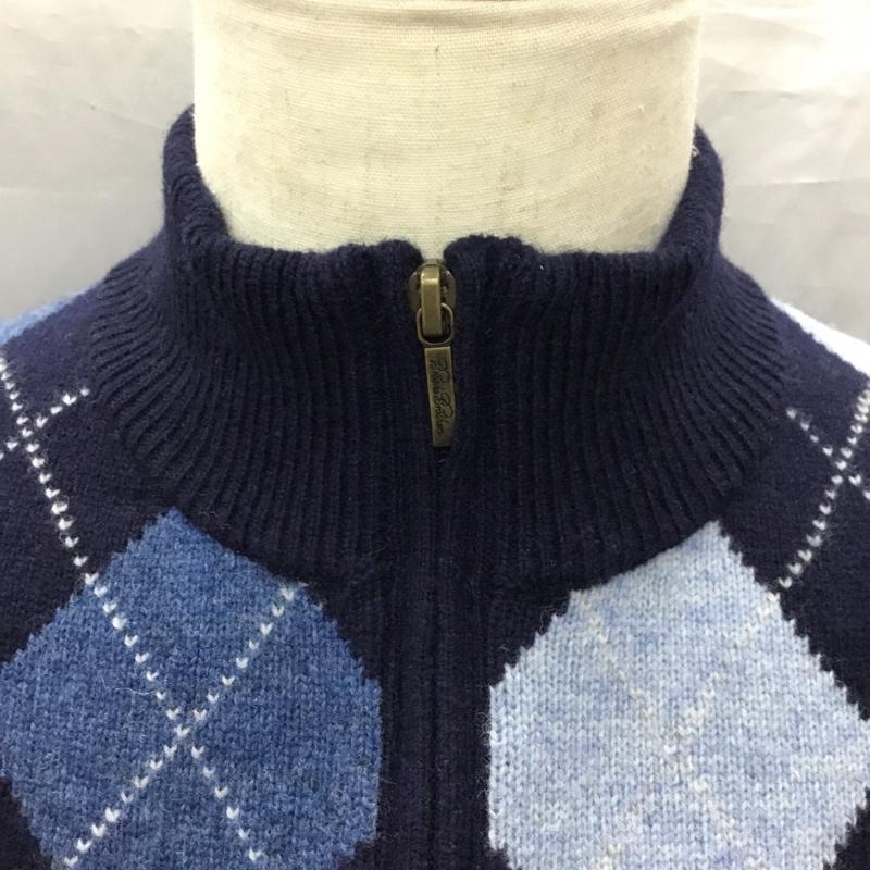 ブルックスブラザーズ BROOKS BROTHERS ニット、セーター 長袖 長袖ニットカットソー ニット セーター ジップアップネックニット S チェック マルチカラー / マルチカラー /  メンズ USED 古着 中古 10113542