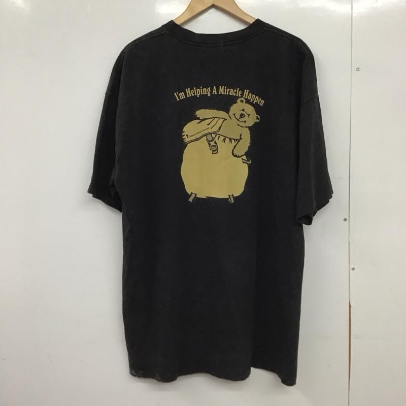 古着 USED Tシャツ 半袖 半袖カットソー プリントTシャツ クルーネックカットソー 古着 XL プリント ダークグレー / ダークグレー /  メンズ USED 古着 中古 10148812