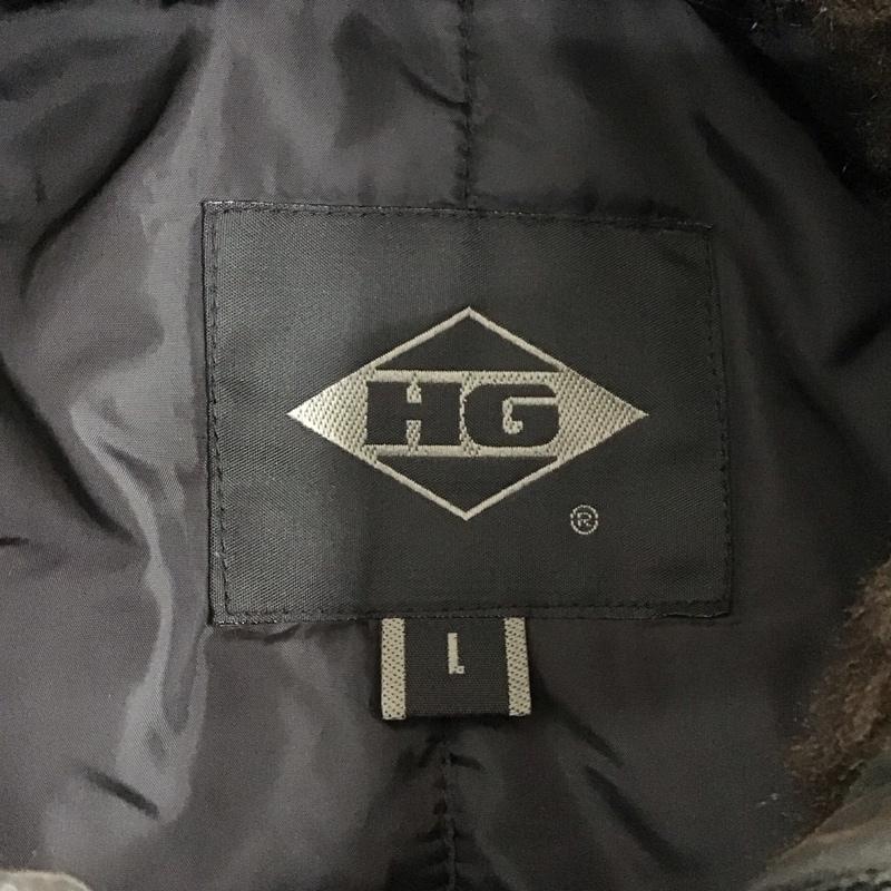 ヒステリックグラマー HYSTERIC GLAMOUR ジャケット、上着 ジャンパー、ブルゾン ジップアップジャケット ジャンパー アウター ダウンジャケット フード付きジャケット L ロゴ、文字 黒 / ブラック /  メンズ USED 古着 中古 10107802