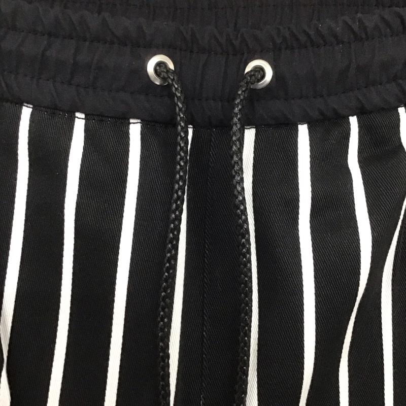 ナノユニバース nano・universe パンツ デニム、ジーンズ ストライプパンツ スリムパンツ ストレッチパンツ カジュアルパンツ M ストライプ 白 / ホワイト / X 黒 / ブラック /  メンズ USED 古着 中古 10107456
