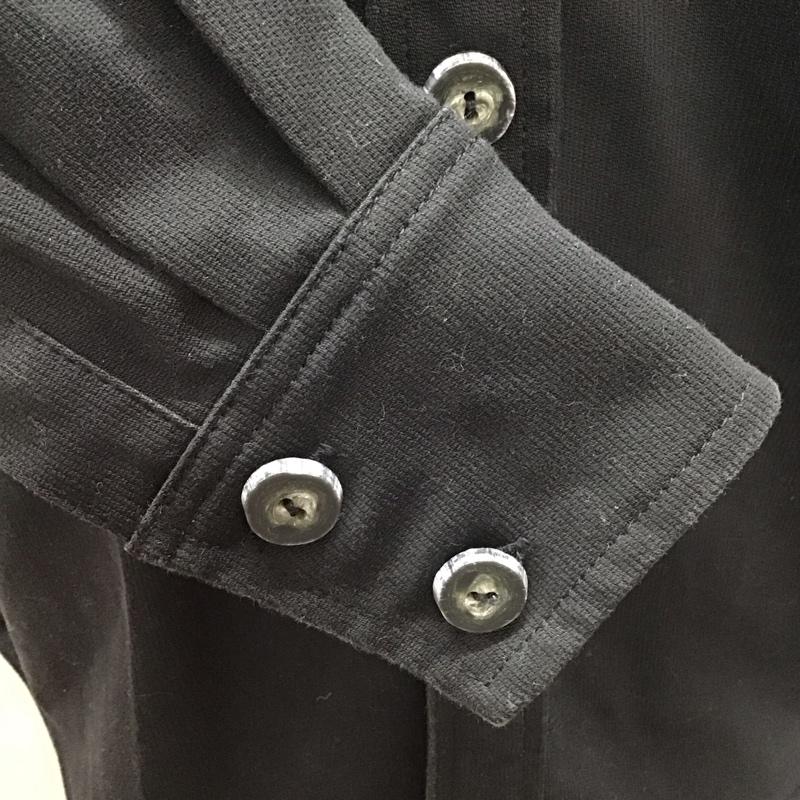 レッドムーン REDMOON シャツ、ブラウス 長袖 長袖シャツ カジュアルシャツ カラーシャツ ポケットシャツ 38 無地 黒 / ブラック /  メンズ USED 古着 中古 10110985