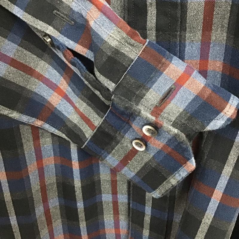 サイベーシックス SCYE BASICS シャツ、ブラウス 長袖 5114-33514 長袖シャツ チェックシャツ ボタンダウンシャツ 38 チェック マルチカラー / マルチカラー /  メンズ USED 古着 中古 10130725