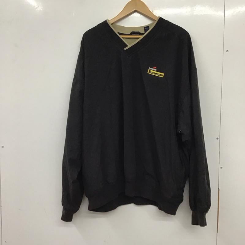古着 USED ジャケット、上着 ジャケット、ブレザー 長袖ジャケット プルオーバージャケット Vネック 古着 XXL ロゴ、文字 黒 / ブラック /  メンズ USED 古着 中古 10137087