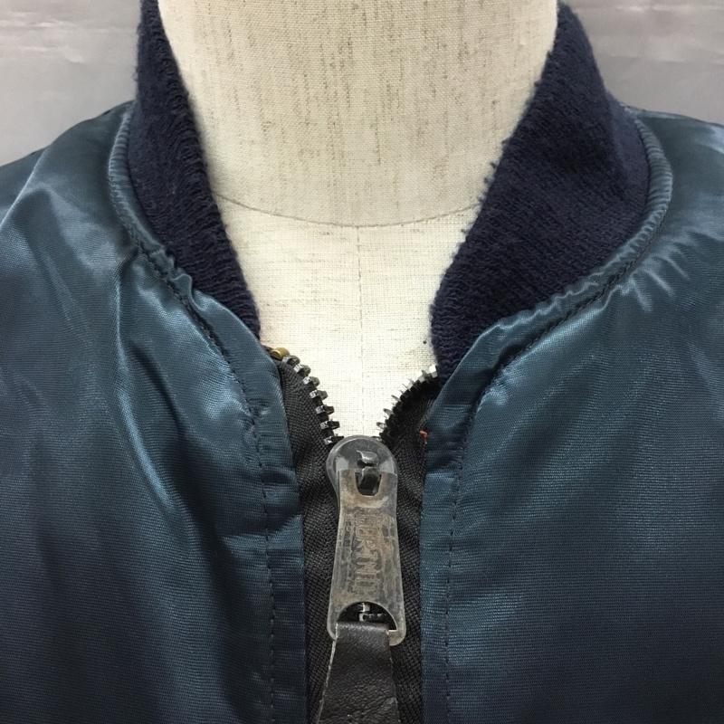 コリンズ CORINTH MFG CO ジャケット、上着 フライトジャケット AF601-287-1476 MA-1ジャケット リバーシブル M 無地 紺 / ネイビー /  メンズ USED 古着 中古 10121276