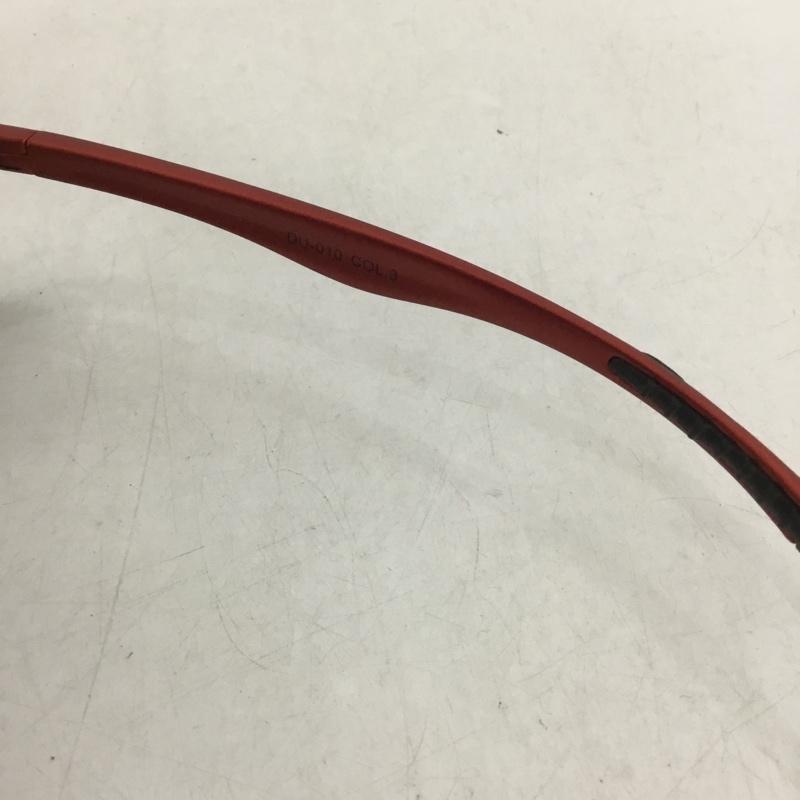 ダンロップ DUNLOP めがね・サングラス サングラス DU-010 スポーツサングラス ミラーレンズ ロゴ、文字 赤 / レッド /  メンズ USED 古着 中古 10140444